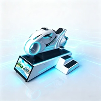Simulateur de conduite VR Moto, Machine de jeu de course à monnayeur en réalité virtuelle, Voiture de course d'arcade 9D