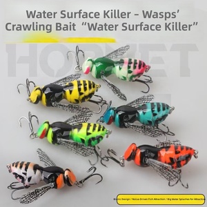 Esca Artificiale Galleggiante 5g 9g Topwater Wasp <span class=keywords><strong>per</strong></span> Pesca di Spigola in <span class=keywords><strong>Mare</strong></span>, Lago, Fiume e Torrente, Esca Artificiale in ABS HJC01 - Product Image 2