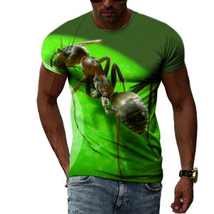 تيشيرت رجالي جديد لفصل الصيف من Fitspi سريع الجفاف مطبوع برسم النمل العالمي مطبوع ثلاثي الأبعاد بأكمام قصيرة جودة مميزة Xxxxl - Product Image 1