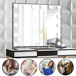 Beautme Furniture Bedroom <strong>Mirror</strong> <strong>for</strong> Dresser Table <strong>Makeup</strong> Vanity <strong>Mirror</strong> <strong>with</strong> Stand and <strong>Lights</strong> 14bulbs <strong>Light</strong> up <strong>Mirror</strong> <strong>with</strong> Bulbs - Product Image 3