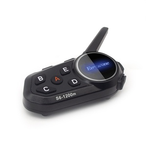 블루투스 인터폰 800m 무선 방수 ABS 헤드 마운트 0.1kg 인터콤 호출에 대한 개인 모델 공장 오토바이 헬멧 - Product Image 3