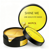 Patchs pour les yeux au collagène or 24 carats pour les poches et les cernes, masque pour les yeux en gel or 24 carats, masque pour les yeux en hydrogel