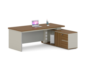 <span class=keywords><strong>Bureau</strong></span> <span class=keywords><strong>de</strong></span> direction au design contemporain et moderne, résistant <span class=keywords><strong>à</strong></span> la rouille et aux rayures, avec étagères <span class=keywords><strong>de</strong></span> rangement en PVC et <span class=keywords><strong>tiroir</strong></span>-caisse, mobilier <span class=keywords><strong>de</strong></span> <span class=keywords><strong>bureau</strong></span> - Product Image 4