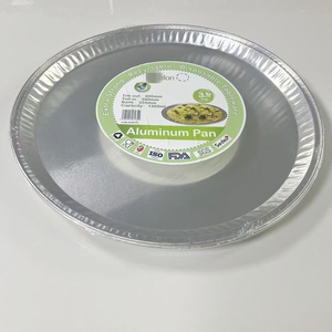 <strong>Disposable</strong> 456*22mm 18"Embossed Round Aluminum Foil Food Container Lasagna <strong>Pan</strong> 4 Round Food Serving Tray <strong>Turkey</strong> <strong>Roast</strong> BBQ Plate - Product Image 3