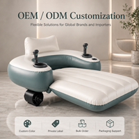 Fauteuil flottant motorisé 12V pour adultes, transat gonflable électrique à double moteur, chaise longue aquatique avec joystick et porte-gobelet OEM ODM