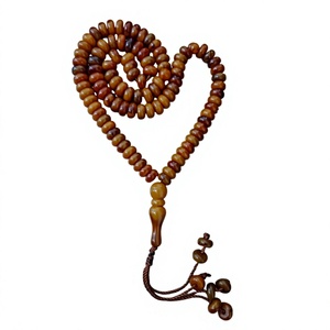 Élégantes perles de tasbih rondes en résine écologiques faites à la main, chapelet de prière islamique, misbaha musulmane d'Uttar Pradesh pour la prière quotidienne - Product Image 2
