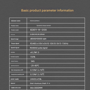 Sensor de Par Dinámico de Alta Eficiencia y Velocidad, Nuevo Probador de Par con Orificio Interno, Sensor de Fuerza de Motor, Sensores de Fuerza de Rango, Celdas de Carga - Product Image 3