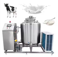 Réservoir de pasteurisation et de stérilisation du lait à haute productivité avec équipement de réfrigération pour le traitement du lait de chèvre 24kW 380V