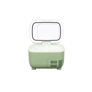 MINI11 fácil de llevar portátil cuidado de la piel diseño horizontal refrigerador mini 10.9L cosmético congelador coche hogar doble uso neveras