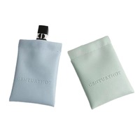 Sac de rangement étanche en cuir PU porte-clés encliquetable avec casque Bluetooth câble de données emballage automatique boîtes en papier produit