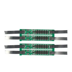 Papan pelindung BMS pengisi daya 1S 3.7V 4A 18650, papan pelindung dengan sabuk Solder nikel untuk sel baterai Lithium Li-ion 3 MOS pengisian daya lebih banyak