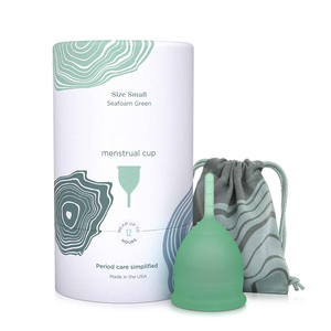 Custom printing cardboard cylinder round tube gift packaging box for personal care, paper round box for menstrual cup packaging
