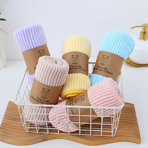 จินอาวผ้าขนหนูเช็ดหน้าคอรัลฟลีซ 35x75 ซม. ผ้าขนหนูเนื้อนุ่ม ซึมซับเร็ว แห้งไว ไม่เป็นขุย สีไม่ตก สำหรับผู้ใหญ่ - Product Image 1