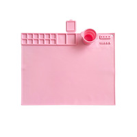 Tableau de dessin en silicone de style carte, best-seller transfrontalier, pour enfants, pour aquarelle, peinture à l'huile et mélange de couleurs