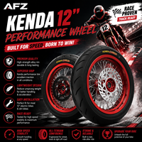 Ensemble de roues Supermoto avant/arrière de 12 pouces, jantes 2.50-12 et 3.00-12 avec pneus 90/90-12 et 120/70-12 pour vélo électrique Tuttio