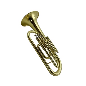 Trompa Alta Dorada de Alta Calidad SEASOUND OEM JYAH730, Nivel Profesional, Tono EB, con Pistones de Acero Inoxidable y Estuche de Lona - Product Image 4