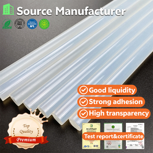 Bâtons de colle thermofusible transparents, bâtons de colle chaude pour scellage à chaud, adaptés pour l'emballage, le bricolage, le collage du bois et du papier, fournitures adhésives - Product Image 2