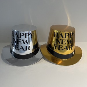 Sombrero <span class=keywords><strong>de</strong></span> Papel Negro Personalizado SOLPOP 2027 con Estampado <span class=keywords><strong>de</strong></span> Feliz <span class=keywords><strong>Año</strong></span> Nuevo, Adorno Metálico Dorado y Plateado, Sombrero Mágico Lincoln, Artículos <span class=keywords><strong>para</strong></span> Fiestas - Product Image 3