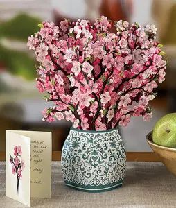 Buquê de flores extravagantes personalizado 3D Pop Up Cartões de agradecimento Cartões de Dia das Mães para o amor um melhor amigo