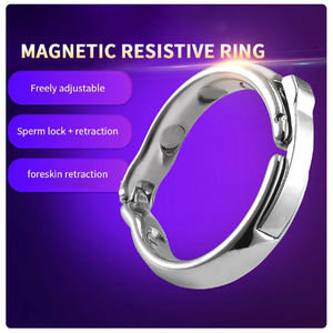 Stimulation anale Piercing métallique Anneau de pénis Jouet <span class=keywords><strong>sexuel</strong></span> vibrant pour hommes Matériau silicone Juguetes Sexuales Jouets pour pénis masculin - Product Image 5