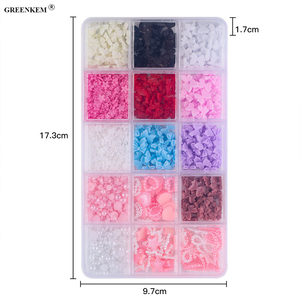 15 grilles Nail Art Décoration Rose Blanc Coeur <span class=keywords><strong>Papillon</strong></span> Arc Mixte Nail Décoration Noeud <span class=keywords><strong>Papillon</strong></span> Nail Art Charms - Product Image 6