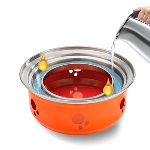 Chaud coréen en acier inoxydable Portable brûleur unique BBQ four intérieur charbon de bois gril Base <span class=keywords><strong>Support</strong></span> sans fumée métal <span class=keywords><strong>Barbecue</strong></span> - Product Image 5
