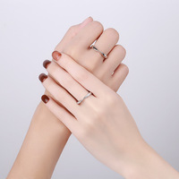 Bagues de couple ouvertes réglables Offre Spéciale bagues de fiançailles pour femmes bague d'anniversaire de promesse de mariage