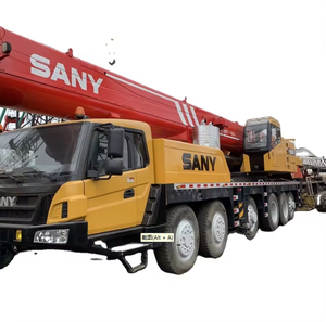 SANY 100 Ton Grúa de camión ligero de cinco brazos usada con componentes de motor de caja de cambios de motor de núcleo a la venta - Product Image 1