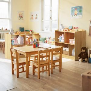 Estantería de Madera Moderna <span class=keywords><strong>Montessori</strong></span> de 5 Secciones, Mueble de Almacenamiento de Juguetes para Niños, Ahorro de Espacio, Resistente, para Aula o Sala de Juegos - Product Image 6