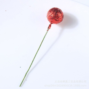 <span class=keywords><strong>Couronne</strong></span> <span class=keywords><strong>de</strong></span> Noël essentielle <span class=keywords><strong>en</strong></span> mousse rouge scintillante avec baies <span class=keywords><strong>de</strong></span> houx <span class=keywords><strong>en</strong></span> gros pour la décoration <span class=keywords><strong>de</strong></span> Noël DIY - Product Image 4