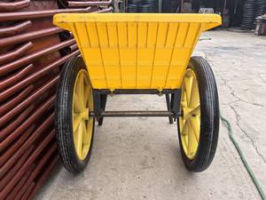 Durable Heavy Duty 26 Inch Solid Rubber Wheel Barrow Wheel Puncture Proof <strong>Flat</strong> Free Wheel Construction Site Trolley <strong>Cart</strong> - Product Image 5