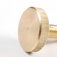 À vendre Imparfait Laiton poli M10x40mm Pieds de nivellement Vis à oreilles moletée