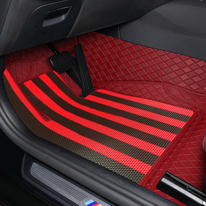 Artes - Juego de 4 Alfombrillas Universales para Auto <span class=keywords><strong>SUV</strong></span>, Antideslizantes, de Lujo, de Doble Color, con Diseño de Diamantes, Personalizadas, de TPE - Product Image 1