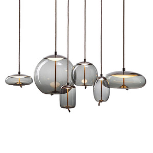 <span class=keywords><strong>Lampe</strong></span> suspendue en <span class=keywords><strong>verre</strong></span> moderne à LED pour restaurant, salon, lustre, décoration intérieure, éclairage - Product Image 6