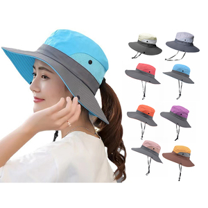 Chapeau de protection solaire UV à large bord, chapeau de pêche, de randonnée, de camping sauvage, de croisière en jungle, chapeau bob - Product Image 1