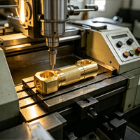 Accouplement cannelé antidérapant en acier inoxydable/laiton usiné CNC, fixation filetée, pièces d'équipement aérospatial de précision