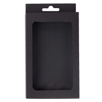 Caja de Embalaje Plegable de Papel con Orificio para Colgar y Ventana Transparente de PVC para Accesorios de Teléfono