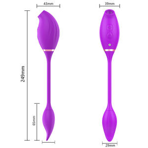 メアリー2 バイブレーター クリトリス吸引玩具 振動エッグ付き バットプラグ クリトリスサクション 2in1 Gスポット刺激器 女性カップル向けセックストイ - Product Image 5