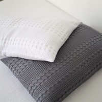 Couvertures en coton mousseline de grande ruche solide pour lits Waffle Plaid voiture sieste canapé canapé jeter doux maison couverture feuille couvre-lits taie d'oreiller