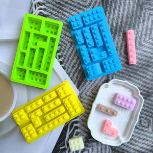 صواني قالب شوكولاتة سيليكون من المصنع BX06 لأدوات كعك على شكل كتلة ليجو - Product Image 1