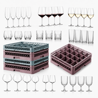 Panier de rangement empilable en plastique pour verres de restaurant, séchoir à verres à vin, caisse de rangement pour vaisselle pour hôtel, bar, café, cuisine