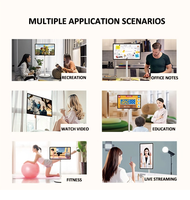 Mesin Smart Mate Desktop 27 Inci 144Hz Layar Sentuh FHD Android 13 TV Pintar Portabel dengan Baterai 33000mAh
