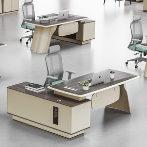 Bàn làm việc hiện đại, kiểu dáng tùy chỉnh, sang trọng, bàn làm việc giám đốc hiện đại, bàn làm việc giám đốc sang trọng bằng gỗ, bàn văn phòng sang trọng hiện đại - Product Image 1