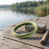 Creek Durable Nylon Polyéthylène Bicolore Poids Flottant Ligne de Pêche à la Mouche pour River Lake Stream Fishing