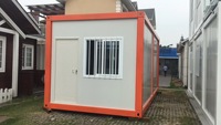 Casa contenedor plegable de 20 pies, juego de kit pequeño Modular hecho de grano de madera, casa contenedor de cabina, casa contenedor prefabricada