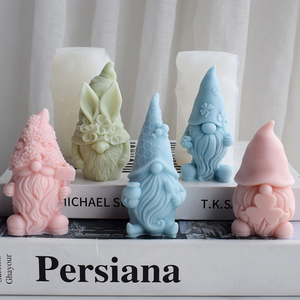 แม่พิมพ์สบู่ซิลิโคนคริสต์มาสซานตาคลอส DIY งานฝีมือศิลปะทำด้วยมือสบู่เทียนขี้ผึ้งนำกลับมาใช้ใหม่ได้ไม่ติดทนความร้อนเป็นมิตรกับสิ่งแวดล้อม - Product Image 2