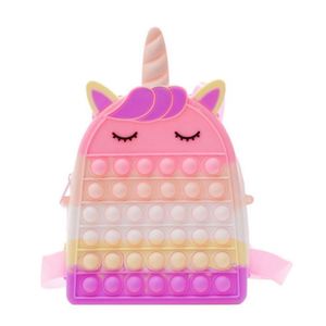 TOYSRUNNER <b>Kids</b> Backpack Fidget Pop Schoolbag Custom 10 Inch Push <b>Bubble</b> Child Waterproof Shoulder Schoolbag - Product Image 5