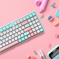 AN94BT Mekanik Pamuk Şeker Yeni Oyun Klavyesi, Cherry Switch'ler, RGB Arka Aydınlatma, 2.4GHz Kablosuz, 5.0 94 Tuşlu