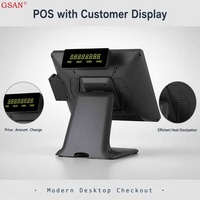 Sistem Terminal Kasir POS Panel PC All-in-One Layar Sentuh Tunggal 15" Grosir untuk Toko Retail