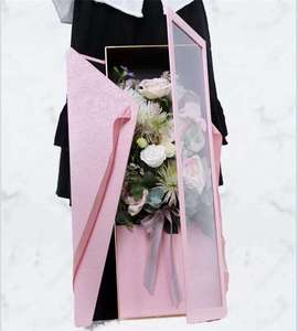 Wholesale Long <b>square</b> Flower <b>Box</b> Valentine Floral <b>Gift</b> Packaging Boxes for Flower - Product Image 3